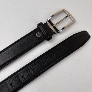 Roger Ximenez Black Leather Belt Sz 36 Italian Calf Handcrafted USA
